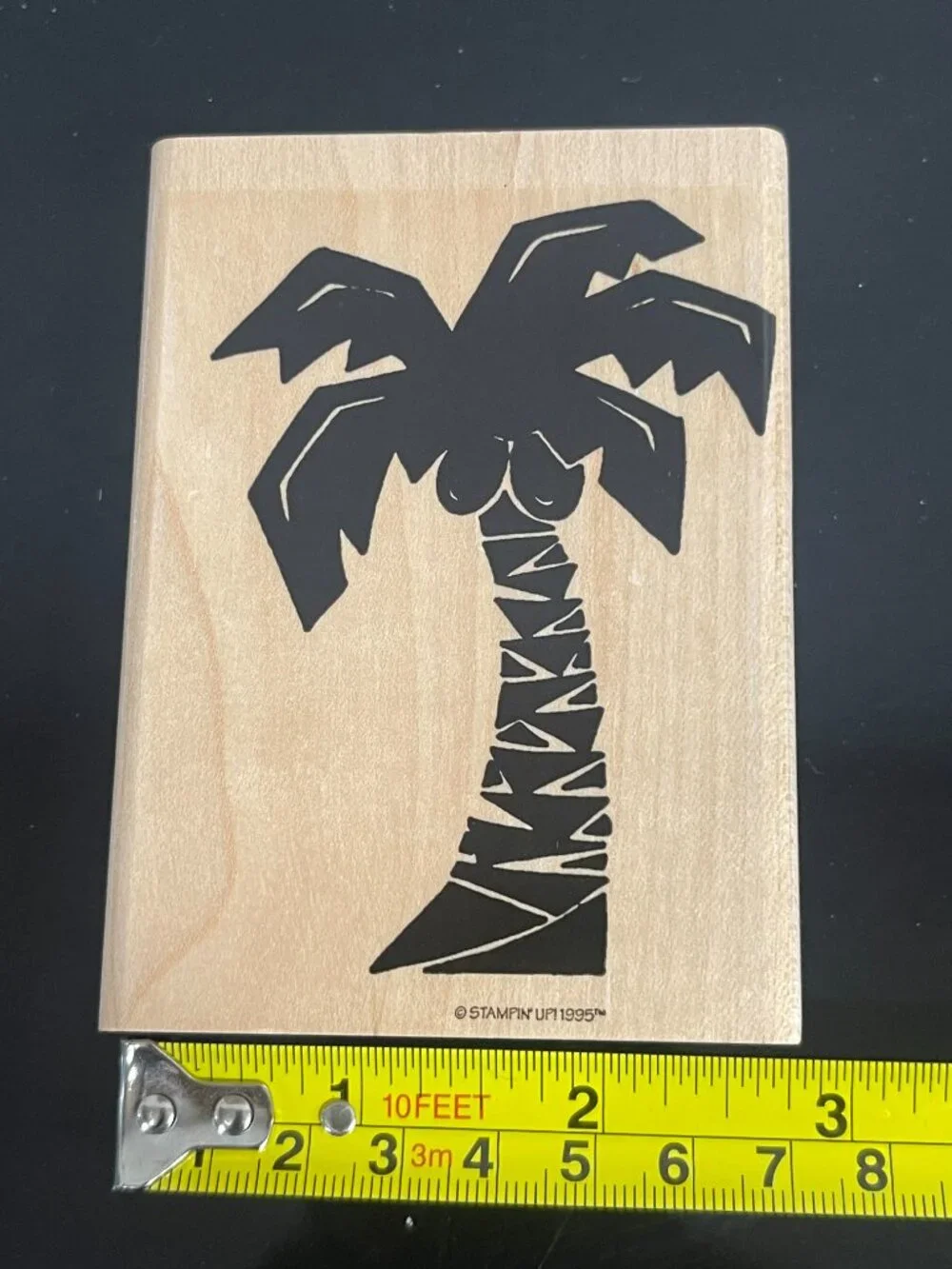 Vintage Stampin' Up Tropical Floral Rubber Stamp Lot 7 Pc